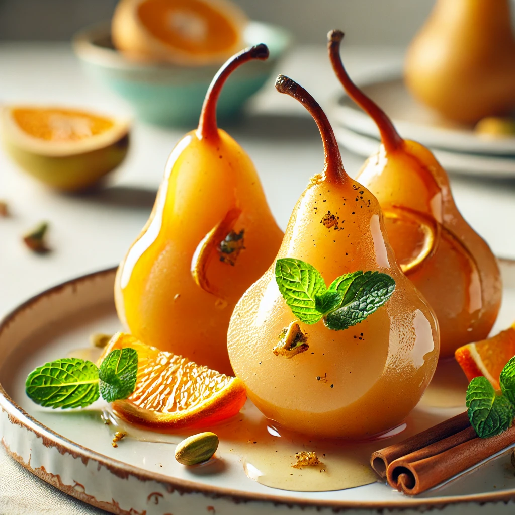 Sous Vide Poached Pears